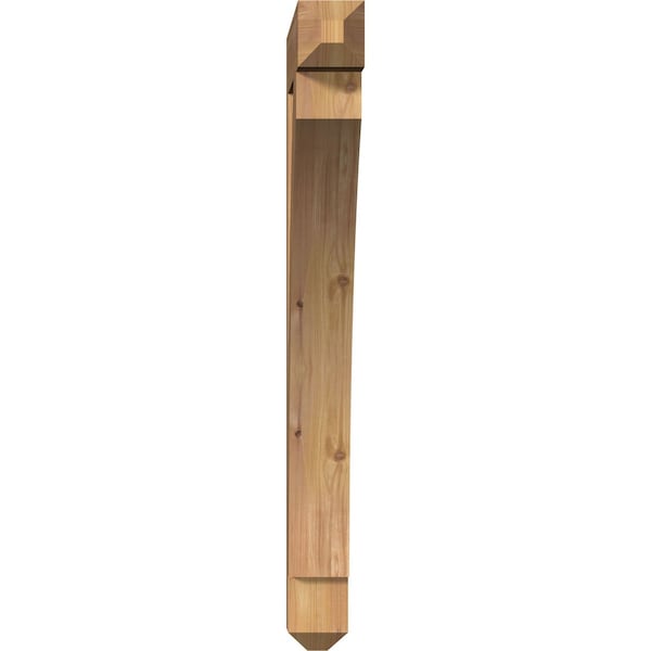 Thorton Craftsman Smooth Bracket, Western Red Cedar, 3 1/2W X 24D X 36H